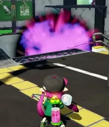 Ein Detektor nachdem er geworfen wurde