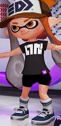 Inkling wearing a Black Tee