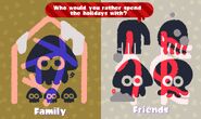 The twentieth European Splatfest, Family vs. Friends