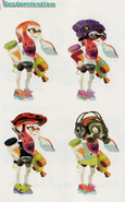 Concept art of Inkling customization.