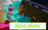 An Inkling using a Burst Bomb from the trailer.