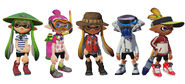 Some inklings showing off gear.