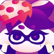 Callie's icon in Splatoon 2 when not wearing the Hypnoshades