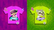 Callie vs Marie Splatfest tees