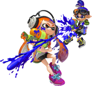 Two Inklings attacking each other.