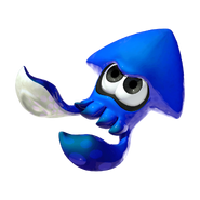 An Inkling's eyes in squid form.