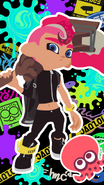 SplatNet 2 wallpaper reward of male Agent 8.