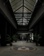 The front interior of the CIA HQ building.