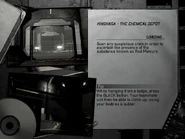 Part 2 – The Chemical Depot