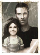 A photo taken of Sam Fisher and his daughter, Sarah.