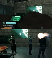 Fisher frames Enrica, causing Emile to shoot and kill her with his 92FS after the Red Mercury bomb failed to detonate.