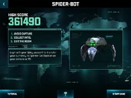 Spider-Bot menu