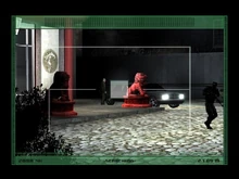 Fisher uses the laser mic to record the conversation between Kong Feirong and Kombayn Nikoladze.