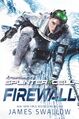 Sarah on the cover of the Firewall novel.