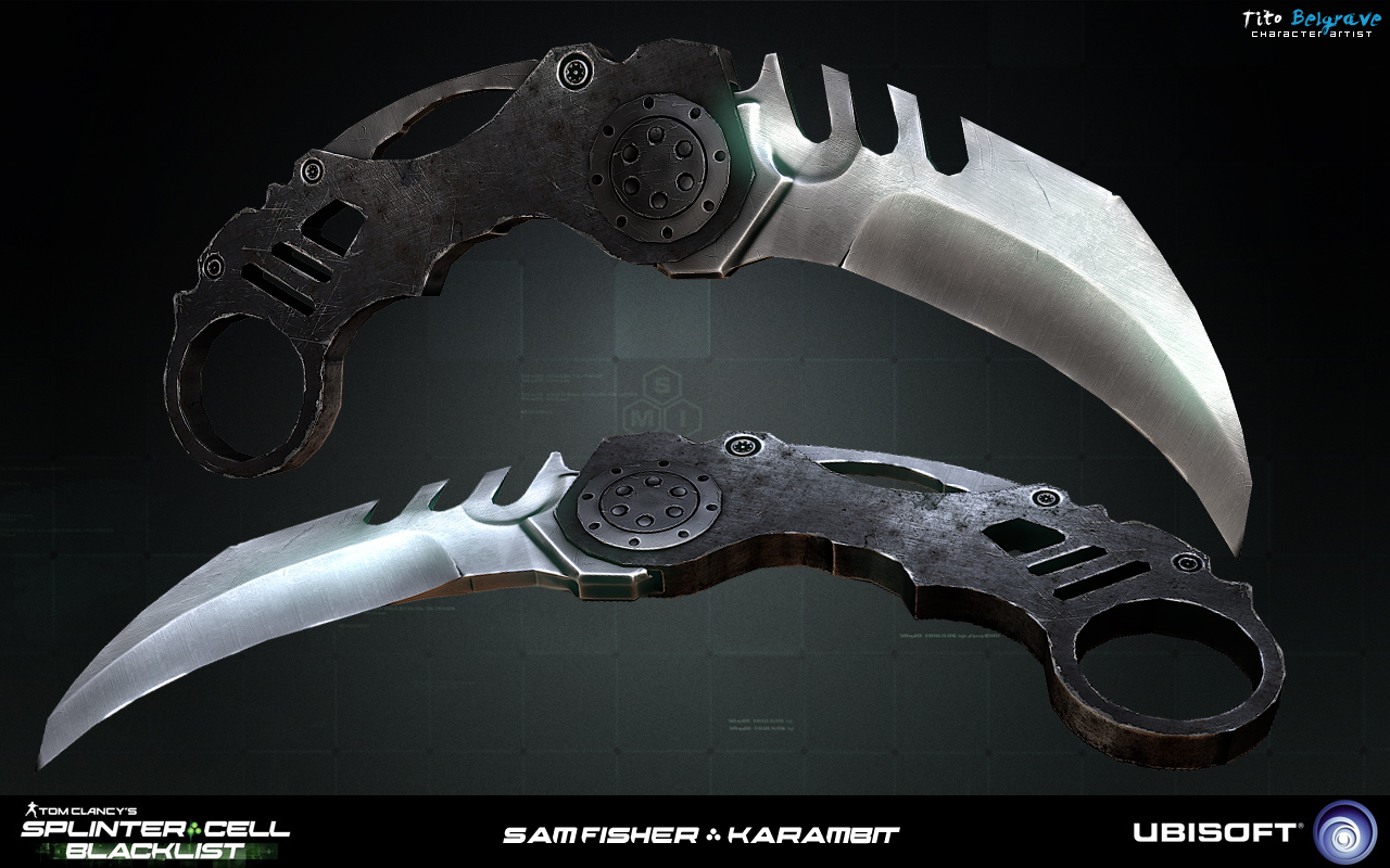 curved karambit knife fighting