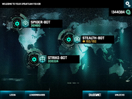 Splinter Cell Blacklist Spider-Bot main menu