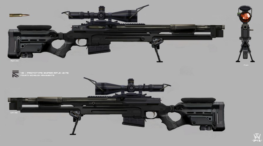 sniper rifle concept art