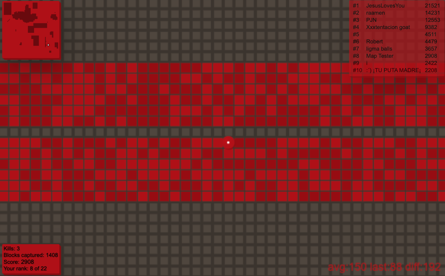 Heatmap for Splix.io