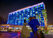 Belle and Beast arrived at Disneyland Hotel