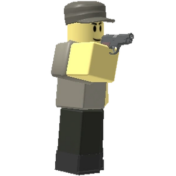 Roblox Series 5 Moderator - loose action figure w/ hammer and helmet. NO  CODE