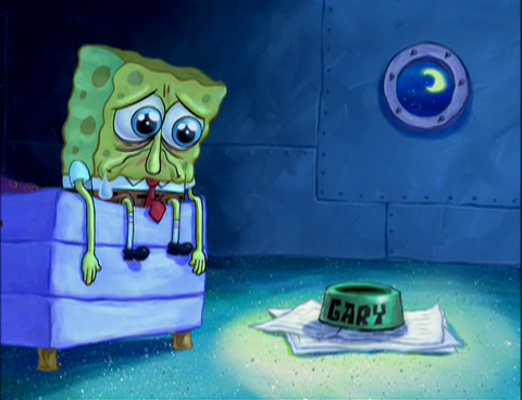 Sad Spongebob  somewhere.inbetween