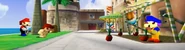 Hitkid96fan, and TBM onlooking a naked Mario in Super Mario 64 Short - Mario Swag