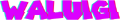 Waluigi (glitch logo)