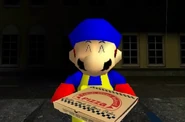SuperMarioFan590 delivering a pizza to Chica.