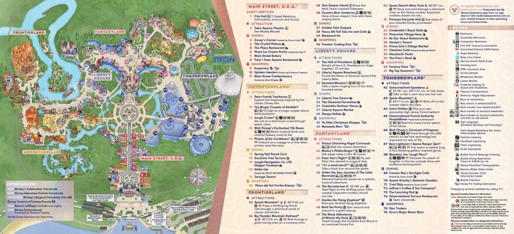 Magic Kingdom guide map