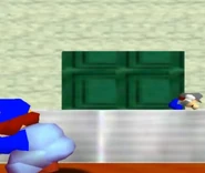 MarioStar92 tying his shoe as Some turtle guy plays around in the background