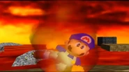 MarioStar92 stating he's on fire while dancing, in Super Mario 64 Bloopers: §§ënmØÐnÅr 2 (100th vid)