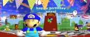 MarioMario761 at Enzo's party with Crimsonman5, Mycraft77, and Dreth in Birthday Freakout