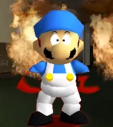 Geofcraze634 stuck in a building with fire in SM64: The BattleToads Justice Crew