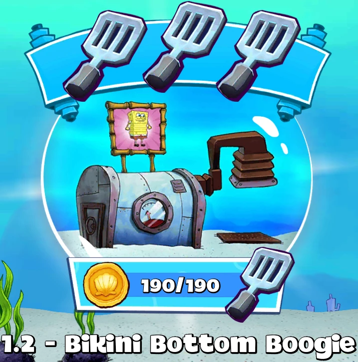 Level 1.1 Bikini Bottom Boogie SpongeBob Patty pursuit Wiki Fandom