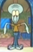 Squidward with pants