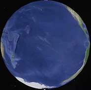 Ziemia widziana od strony Pacyfiku