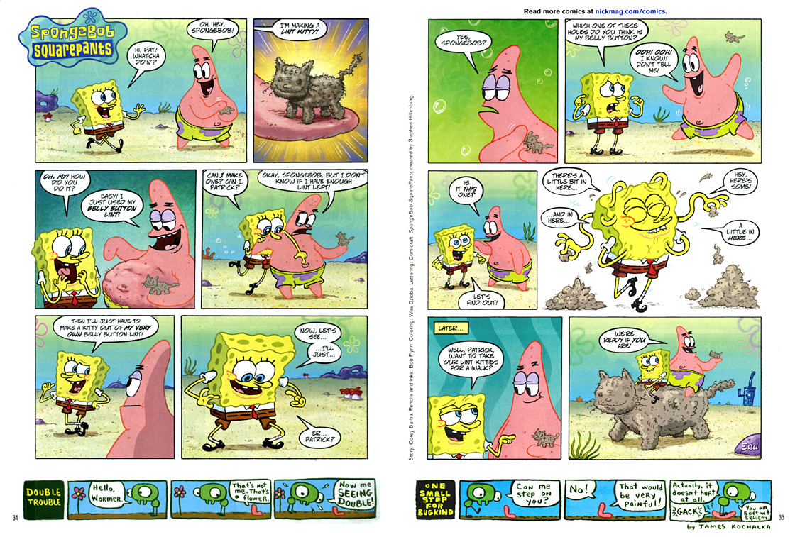 Belly Button Lint is a SpongeBob SquarePants comic published in the July 20...