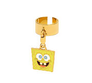 Maria-Francesca-Pepe Ring-with-Cheerful-Charm Designer-SpongeBob-Gold-Fashion-Collection-Collaboration-Nickelodeon-Nick-Press-SquarePants