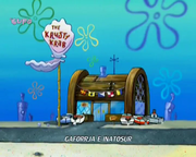 First screenshot of the Krusty Krab from Accidents Will Happen.