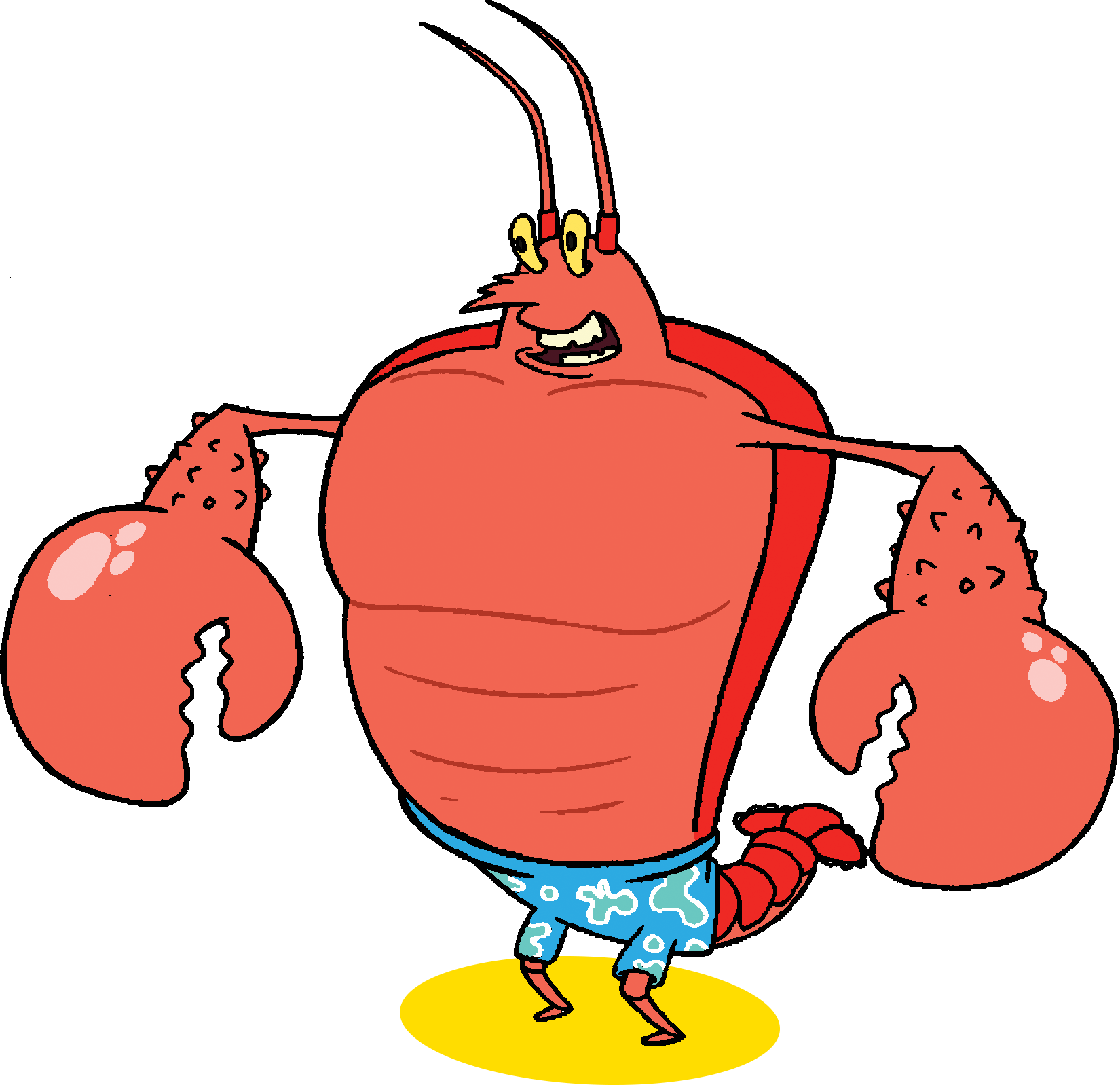 larry the lobster flexing