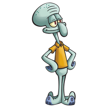 Squidward stock art