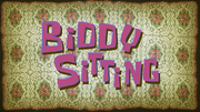 Biddy Sitting title card