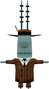 Cut "gangster" costume for Plankton/PKTN 23.[5]