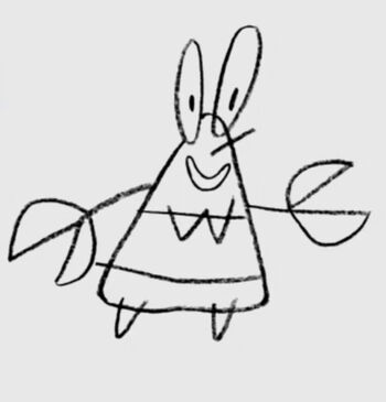 Doodle Mr. Krabs | Encyclopedia SpongeBobia | Fandom