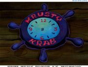 Unused shot of the Krusty Krab's clock