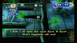 SpongeBob naming the cave Dave in SpongeBob's Atlantis SquarePantis