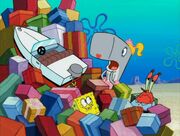 SpongeBob's gifts for Pearl.