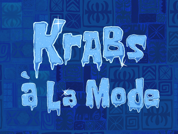 Krabs à la Mode title card