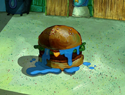 Blue Jelly Sandwich not made by SpongeBob, but from the Blue jellyfish "Friend."