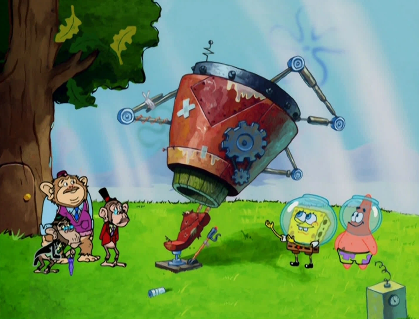 Spongebob Chimpansees Ahoy Episode 18, Season 4 : Chimps Ahoy